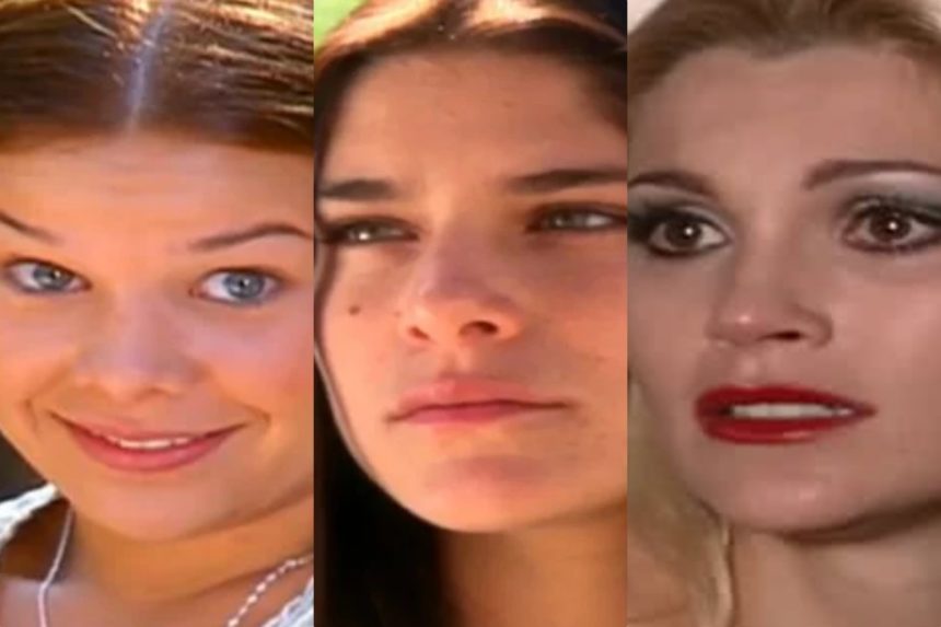 As personagens: Mirna, Serena e Cristina em Alma Gêmea.