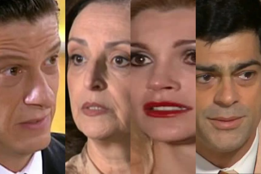 Eurico, Débora, Cristina e Rafael em Alma Gêmea. (A imagem/ Reprodução).