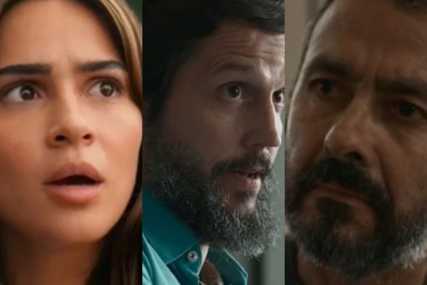 Os personagens de Renascer: Sandra, Egídio e José Inocêncio. (Imagem/Montagem/Reprodução):