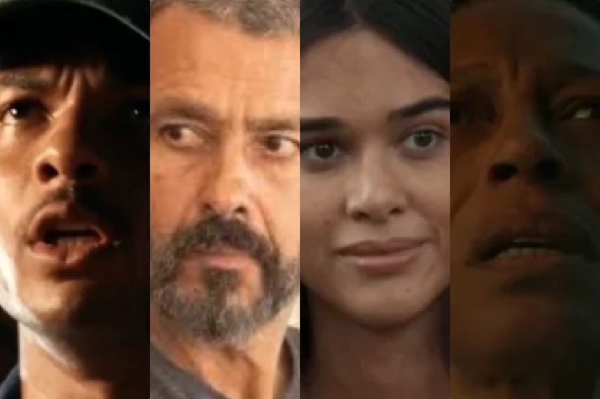 João Pedro, Inocêncio, Mariana e Inácia em remake de Renascer. (A imagem é reprodução).